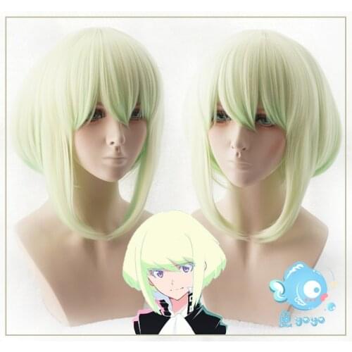 PROMARE Lio Fotia Green Short Heat Resistant Synthetic Hair Cosplay Wig + Free Wig Cap