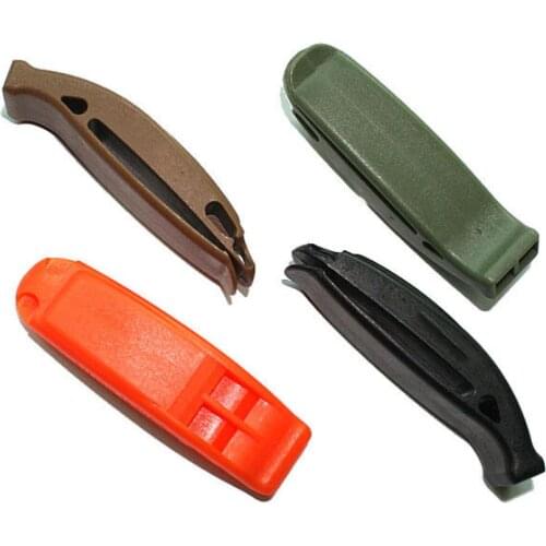 1PC Multi-color Tactical Survival Sentinel Hikes Loud Plastic Dual Band Match Whistle Designed Dual-frequency for First Aid Tool