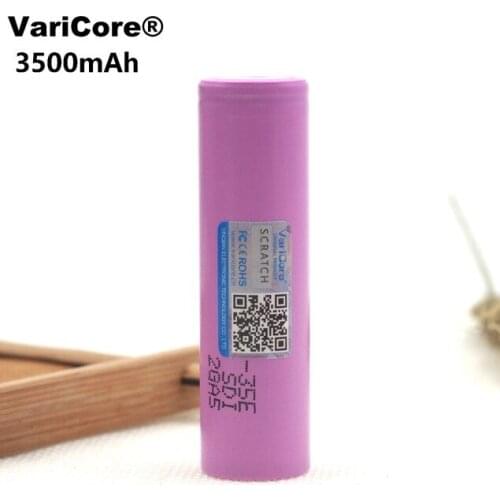 1 pcs.. Varicore 35E 100% original power 18650 lithium battery 3500 mAh 3.7 V 25A high power INR18650 35E