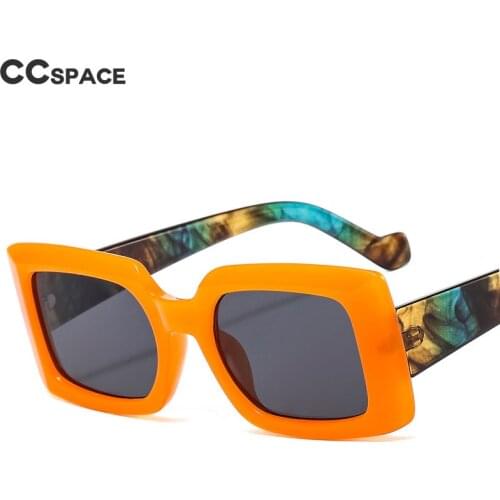 46546 Square Leopard Sunglasses Men Women Fashion Shades UV400 Vintage Glasses