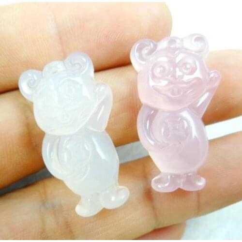 6pc Natural stone aventurine Quartz Crystal tiger eye Opal Chalcedony agates pendant for diy Jewelry making necklace Accessories