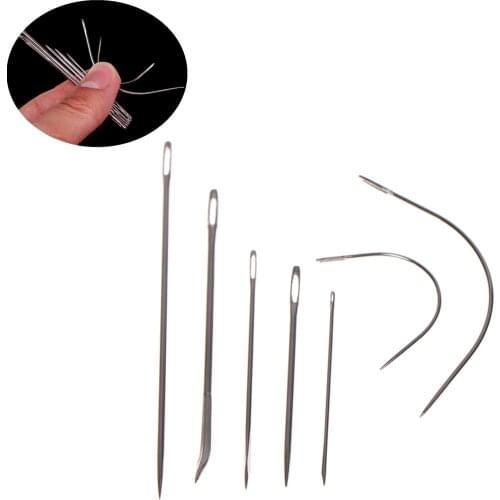 7 Pcs/set Sail Carpet Leather Curved Canvas Sewing Needles Hand Repair Tool Small Curved Mattress Needle Sewing Needles Set