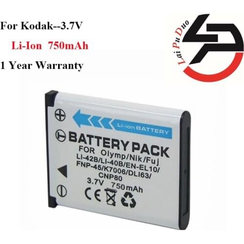 High Quality 750mAh Brand New Replacement Battery For Kodak KLIC-7006 KLIC7006 K7006 M530 M550 M575 M580 M773 M583 M873 M883