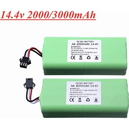 14.4V Ni-MH AA rechargeable battery cell Pack 3000mah for Ecovacs Mirror CEN360 Seebest D730 D720 Vacuum Cleaner Robot