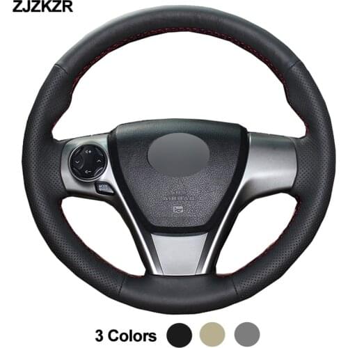 Car Auto Steering-Wheel Cover For Toyota Camry 2012 - 2014 Venza 2013 - 2015 Funda Volante Braid on the Steering wheel 2013 2014