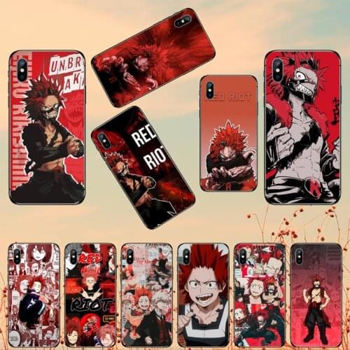 Anime kirishima Phone Case for iPhone 11 12 pro MINI XS MAX 8 7 6 6S Plus X 5S SE 2020 XR