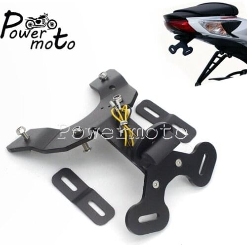 For Suzuki GSXR600 GSXR750 2011-2016 LED License Plate Light Bracket Tail Tidy Fender Eliminator GSX-R 750 Registration Plate