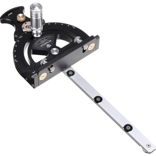 HONGDUI HD-TB01 Miter Gauge Adjustment Woodworking Table Saw Handle 70° Assembly Angle Ruler Quick Setting Carpenter Tools