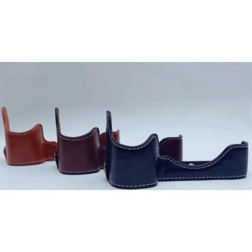 PU Leather Half Body Camera Bag For Sony A7III -A7R3 A9 Leather Half Camera Bag Cover Protector Suit