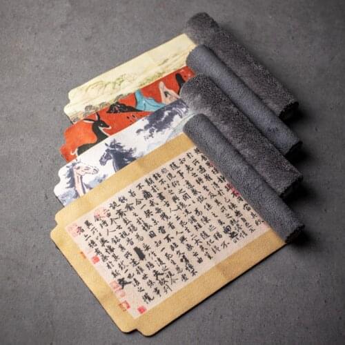 Zen Tea Napkin Soft Suede Tea Towel Chinese Kung Fu Tea Set Teaware Accessories Vintage Teapot Mat Rectangle Absorbent Towel Art