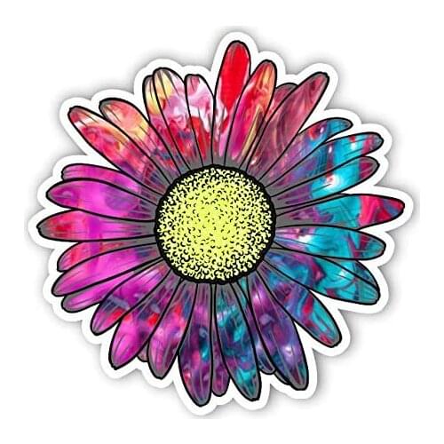 Junkie Graphics Daisy Flower Modeling Decal Motocross Racing Laptop Helmet Trunk Wall Vinyl Car Sticker Die Cutting