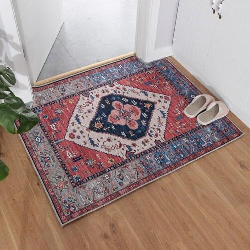 Entrance Door Carpet Rectangle Printed Non-slip Water-absorption Wear-resisting Household Decor Washable Modern Simple Rugs