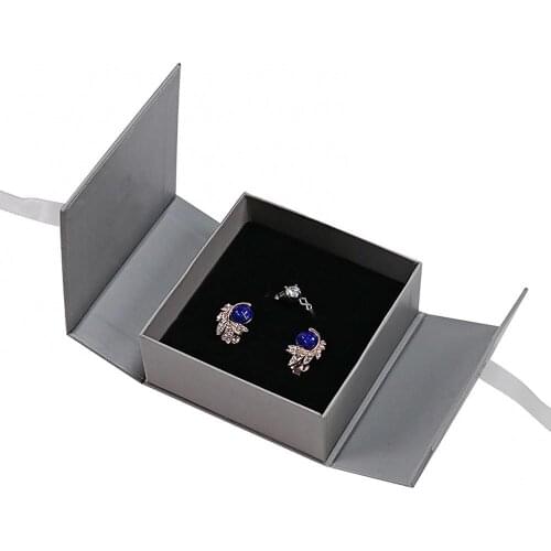 60% Hot Sale Portable Jewelry Storage Box with Ribbon Earring Bracelet Necklace Organizer Portable Jewelry Box