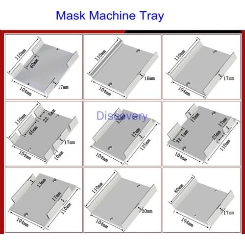 Mask Machine Tray Aluminum Alloy One for Two Mask Machine Accessories Children Mask Tray