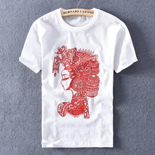 Men T-Shirts Summer Short Sleeve Casual Cotton Men tShirts red person cartoon printing t shirt men tee shirt