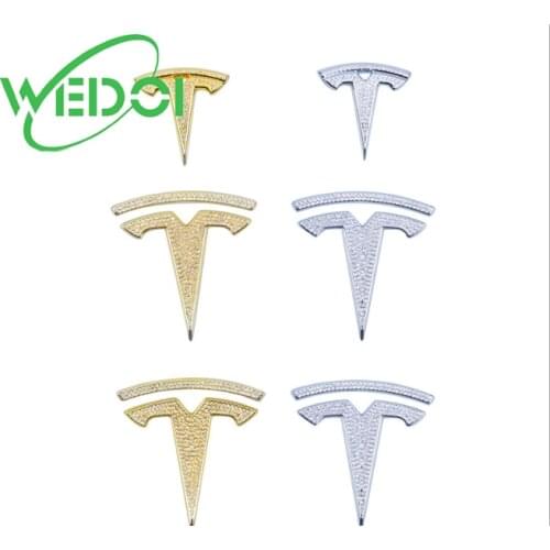 Car Sticker Badge Decals For Tesla Model 3/S Rear Trunk Emblem Car Crystal Diamond Decal Decorative Accessories