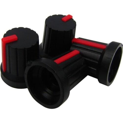 NEW 4Pcs Electric Guitar Amplfier Amp Effect Pedal Knobs Plastic Black