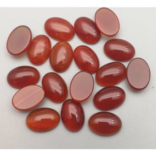 Wholesale fashion natural red onyx stone beads charms 10X14mm oval CAB CABOCHON no hole 50pcs Free shipping