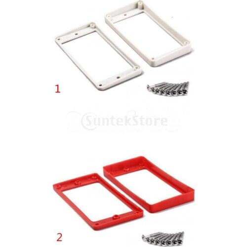 Plastic Pickup Mounting Ring for LP SG Electric Guitar Part Accessory w/ Screw Set of 2