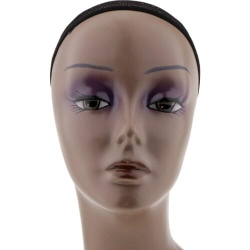 Plastic Women Female Mannequin Head Bust Wig Hat Jewelry Scarf Display Stand