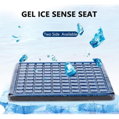 Breathable Cushion Ice Pad Non-Slip Orthopedic Gel Memory Foam Coccyx Cushions for Summer Pain Office Chair Car Black Red