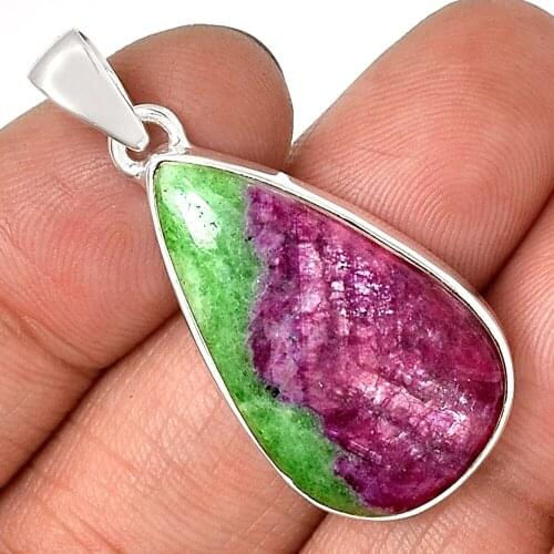 RUBY ZOSITE Pendant 925 Sterling Silver, Total Length : 39.8 mm, AP7113