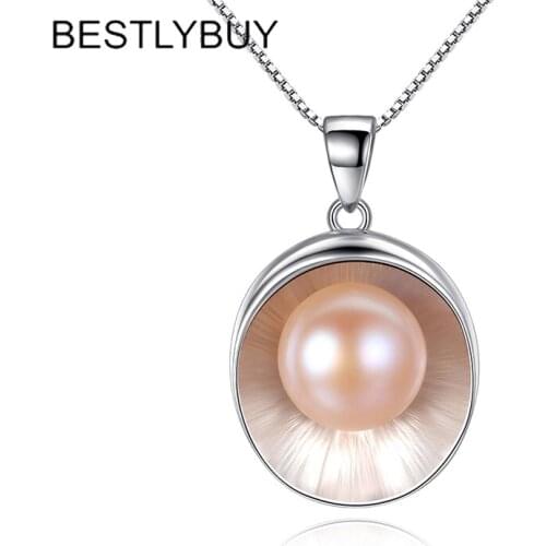 Freshwater pearl design Pearl jewelry ,Pearl Necklace Pendant,925 sterling silver jewelry ,fashion necklaces for women 2018 new