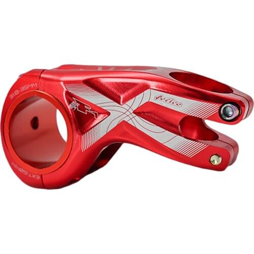Solid Mountain Bike Stem 31.8mm Aluminum Alloy 4-Bolt MTB BMX Bike Stem Short Handlebar for Road Mountain Bike Gear Cycling Part
