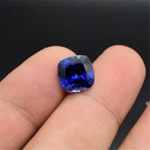 High Quality Sapphire Square Faceted Gemstone Cushion Cut Sapphire Gem Multiple Sizes to Choose GS77