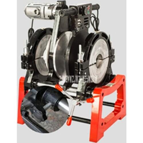 90-250 PE Pipe Hot Melt Machine Manual Two-ring Hand-cranked Butt Welding Machine PE/PPR/PB/PVDF Pipe Welding Machine 220V 2KW