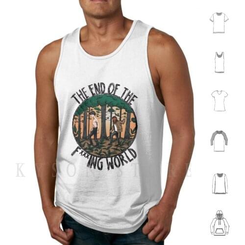 Teotfw ( Color ) Tank Tops Vest 100% Cotton Netflix The End The End Of The World The World The End Of The World Teotfw