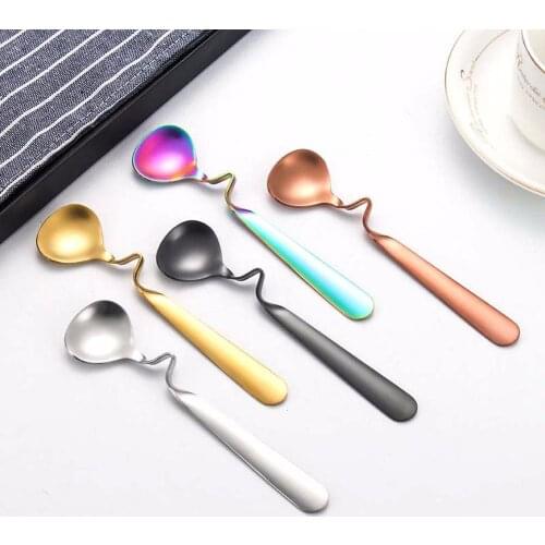 Stainless Steel Coffee Stirring High Quality Kitchen Tool Dinnerware Dessert Teaspoon Coffeeware Cake Spoon