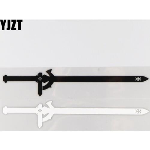 YJZT 18.1CM*3.1CM Baojian Creative Car Sticker Decorative Fashion Pattern Vinyl Decal 1A-0479