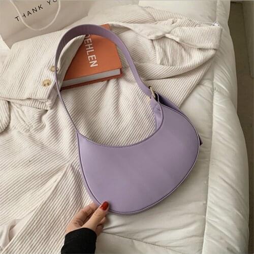 French Underarm Bag Fashion 2021 New Solid Color Single Shoulder Messenger Large Capacity Retro Texture Female Bag