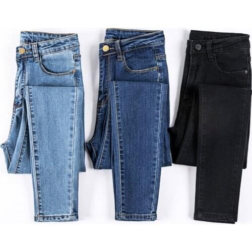2018 Women Denim Pants For Woman Jeans With Mid Waisted Plus Size Straight Womens Jeans High Stretch Calca Feminina Jean