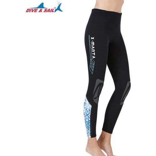 Women Neoprene Wetsuit Pants 3mm UV Sun Protective Leggings Diving Snorkeling Surf Swimming Water Sports Tights Mens Adult