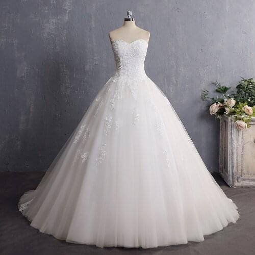 Vestidos De Novia 2019 Cheap Bride Dress Vintage Princess Ball Gown Wedding Dress