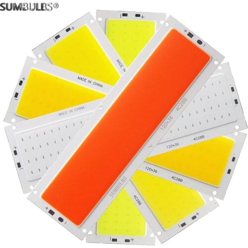 10pcs/lot high bright DC 12V LED COB 12W Light source Strip Panel Bulb Lamp Warm Natural Cold White Blue Color for DIY lights