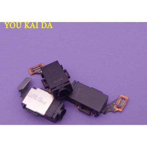 2pcs Original for Sony Xperia M4 Aqua connector socket Dual Headphone Earphone Audio Jack Flex Cable Ribbon Replacement Spare