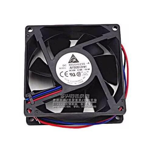 Delta Electronics AFB0812HH -SE60 DC 12V 0.30A 80x80x25mm 3-wire Server Cooling Fan