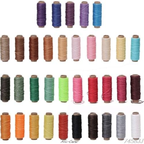 5Pcs 0.88mm 150D Leather Sewing Waxed Thread For Chisel Awl Shoes Luggage Repair wax thread DropShip