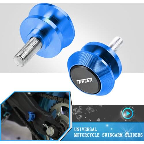 6mm Motorcycle CNC Aluminum Swingarm Spools Slider Stand Screws Accessories For Yamaha MT07TRACER MT-07 TRACER GT 2016-2020 2019