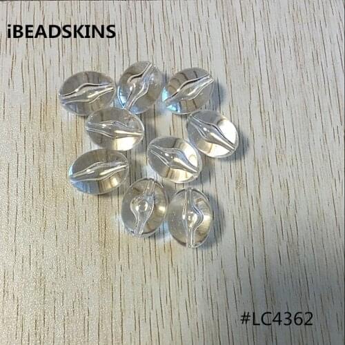 23x17mm 110pcs/lot Acrylic clear egg-shaped beads (As shown) for jewelry necklace making #4362