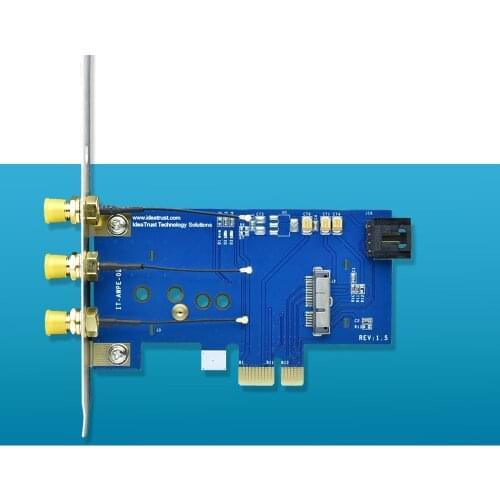 BCM943602CS BCM94360CSAX BCM94360CD BCM94360CS2 BCD94331CSAX to PCIe 1x PCI-E X1 adapter for apple wifi card desktop hackintosh