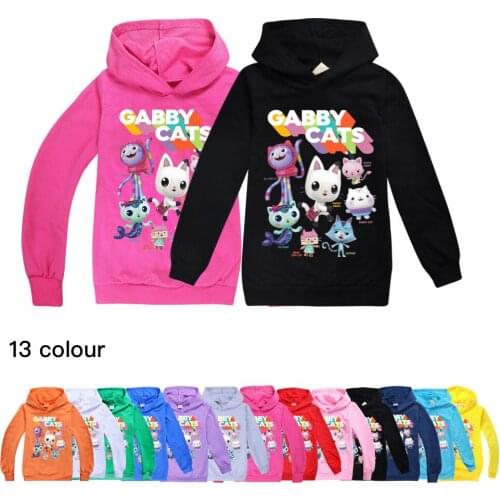Cats Childrens Clothing Trendy Fashion Boys Girls Hooded Tops Sweatshirt 3D Cartoon Kids Hoodies for Teenage Fall Clothes