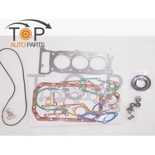 For Isuzu Excavator Skidsteer 3KC1 3KC2 Engine Rebuild Overhaul Complete Gasket Kit Cylinder Head Gasket Set