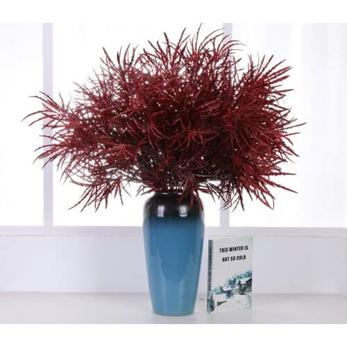 1pc Simulation Silk Bamboo Wedding Decoration Fake Flower Bouquet Hotel Decoration Mist Rime Maple Leaf Plants