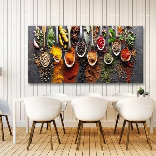 Food Painting Modern Spices Poster Canvas Modular Picture For Kitchen Restaurant Home Decoration Wall Art HD Printed NO Frame