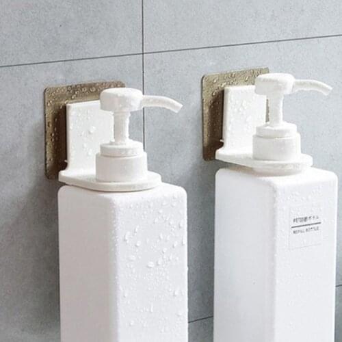 2Pcs Suction Cup Rack Shower Shampoo Soap Liquid Wall-Mount Holder Bathroom Shelves Hanger Accessories