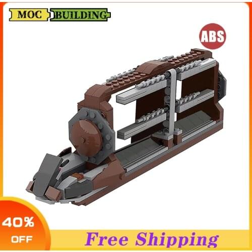 Starcraft Wars Kid Movie Droid Warfare MOC Building Blocks Battle Spaceship Toy Droid Transporter Assembling Bricks